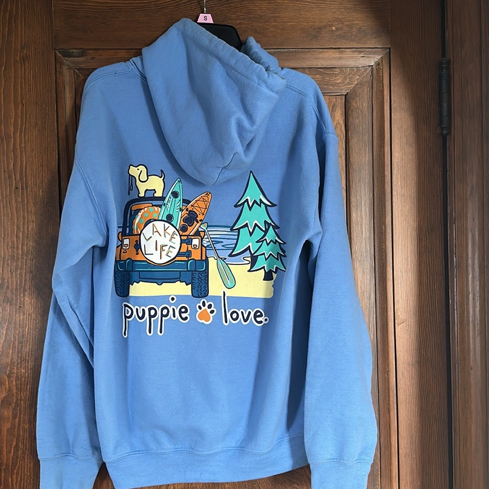 Puppy Love ❤️ hoodie sz Adult S unisex